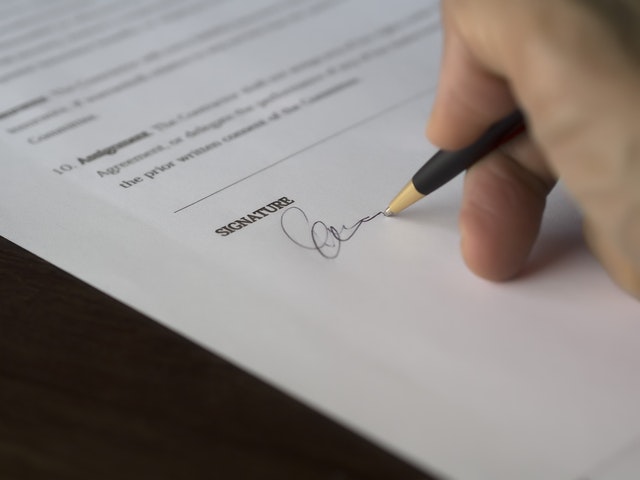 Signature de document