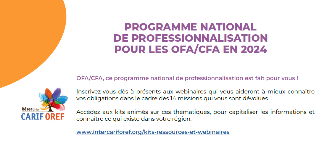 Programme webinaires CFA 2024